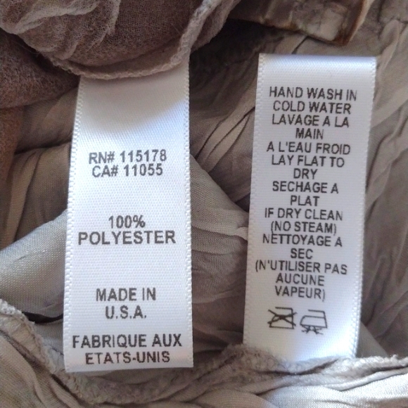 Komarov Ombre Charmeuse Dress & Chiffon Jacket Oyster Smoke PXL - Picture 16 of 16